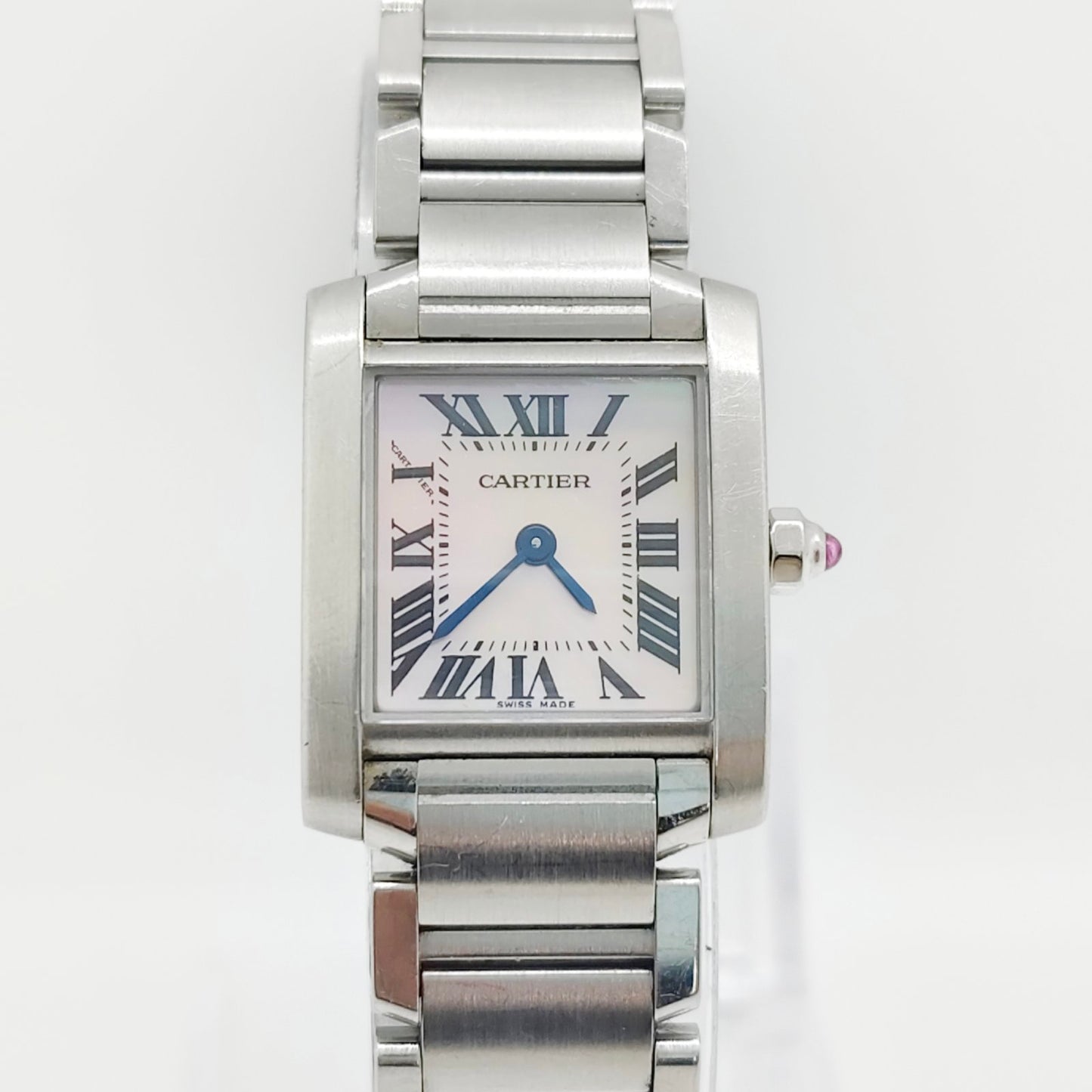 Cartier Tank Francaise Pink MOP Dial SM