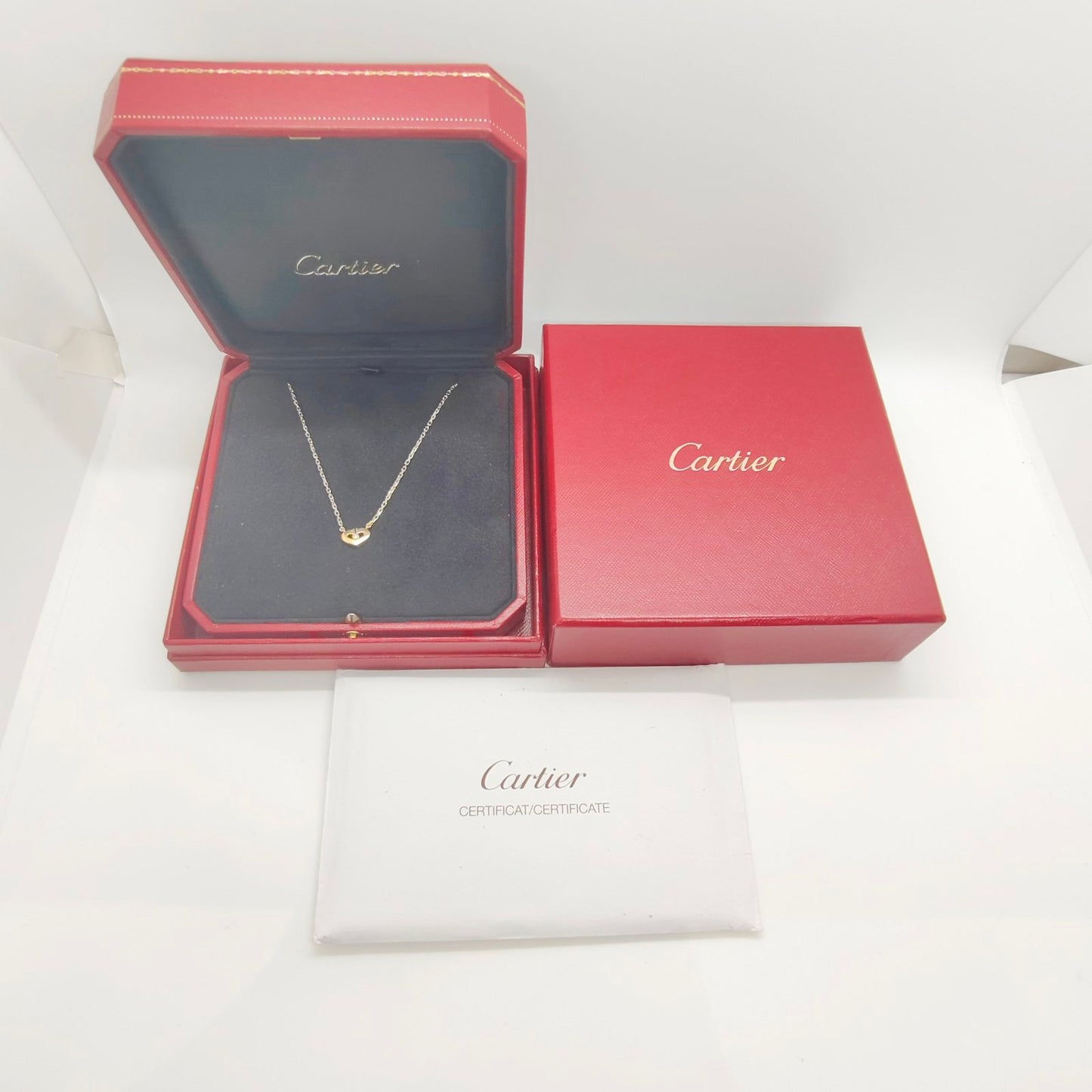 Cartier C Heart Diamond Necklace