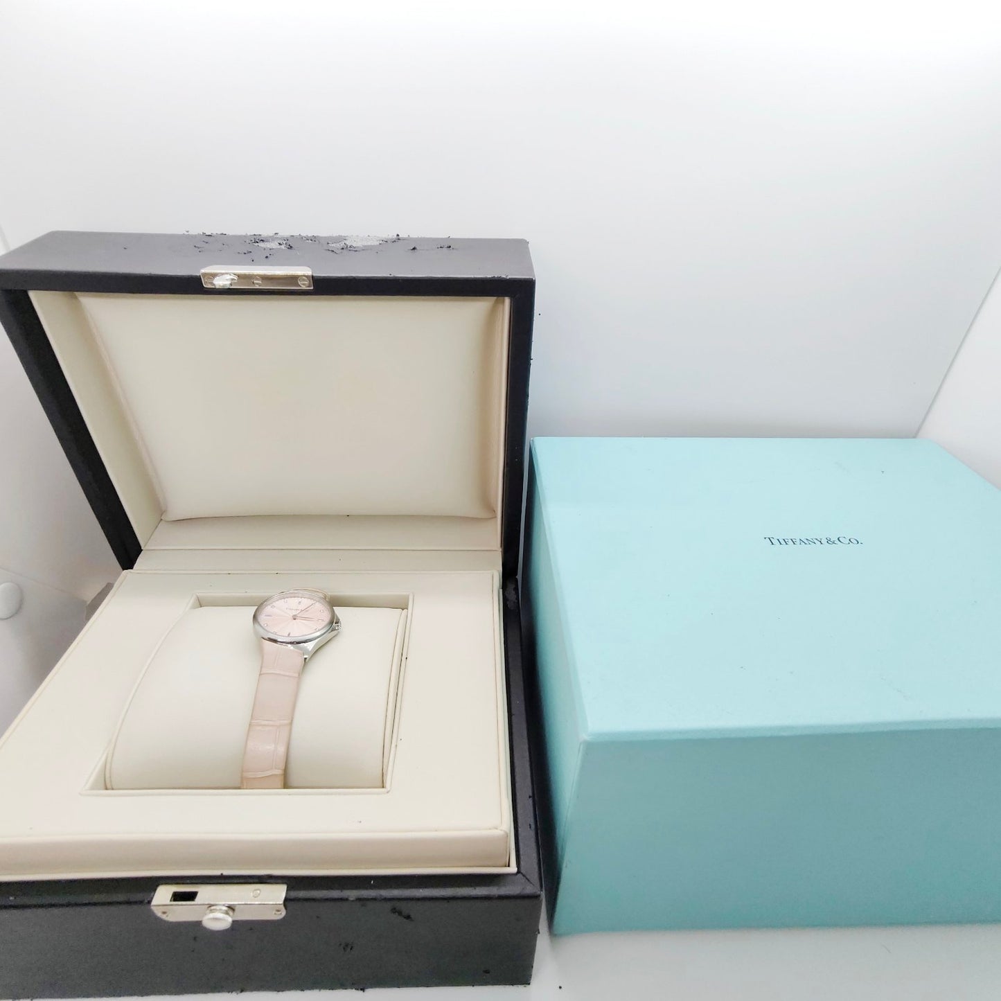 Tiffany Metro 2 8P Diamonds Pink Dial