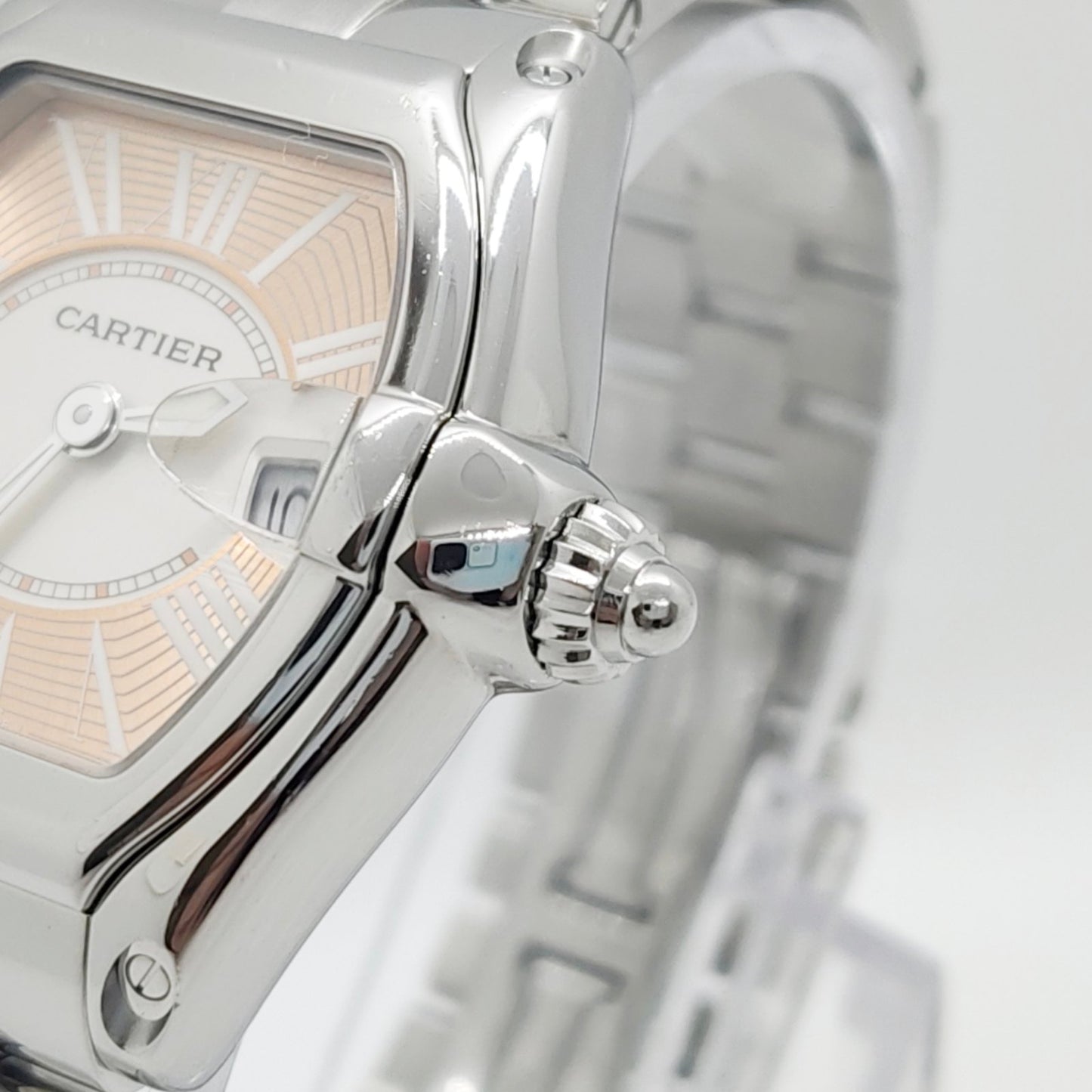 Cartier Roadster Pink Salmon Dial