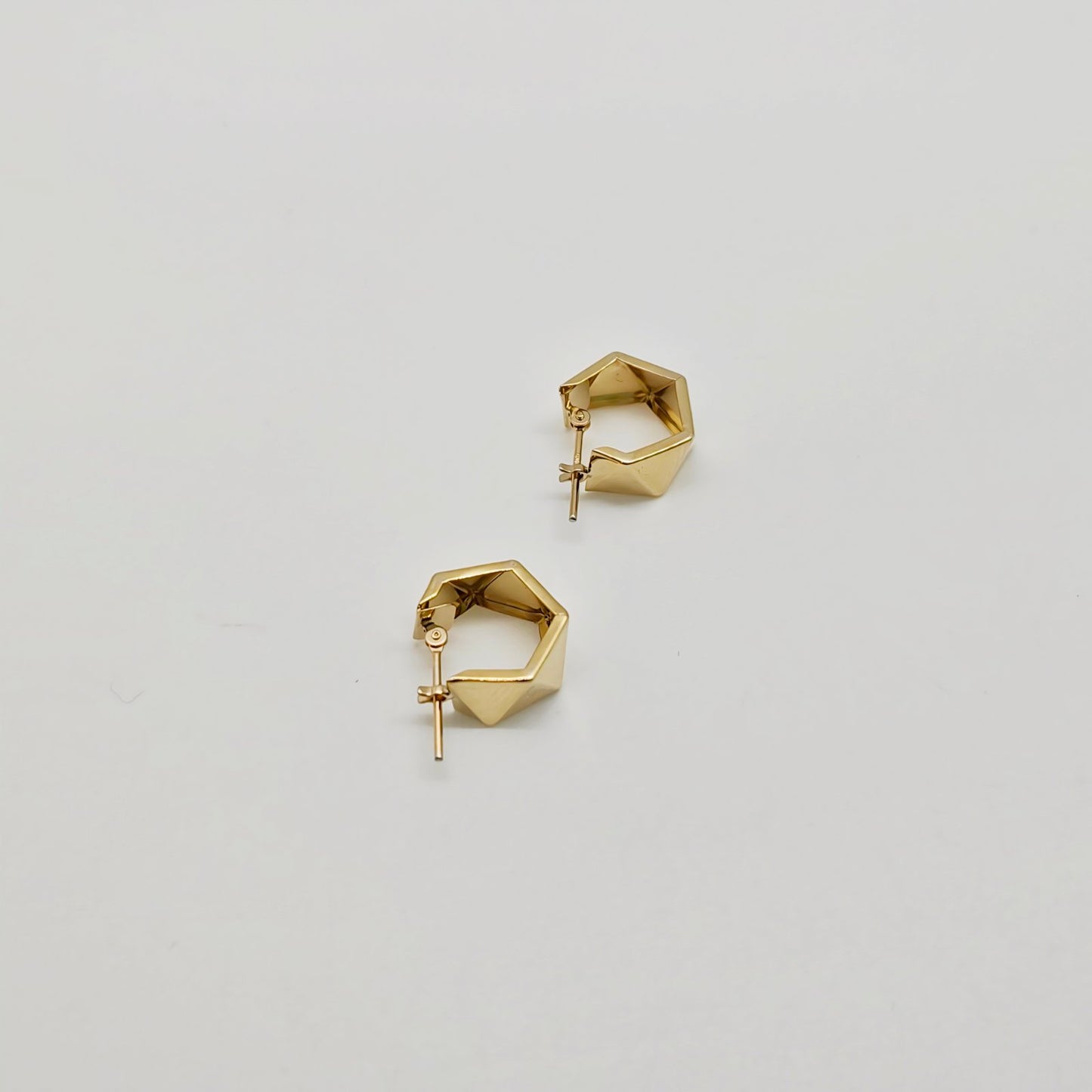 Trapezoid Hoop Earring
