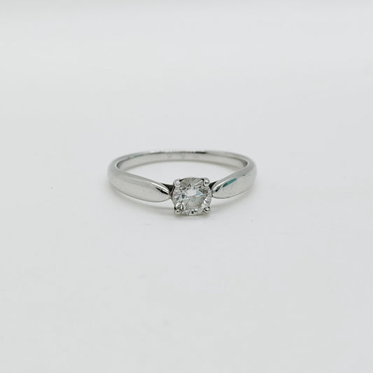 Tiffany & Co. Diamond Ring 0.41ct Size 53