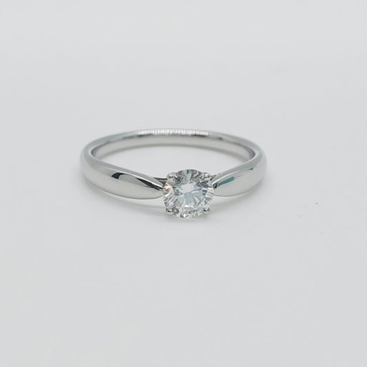 Tiffany & Co. Diamond Ring 0.42ct Size 52