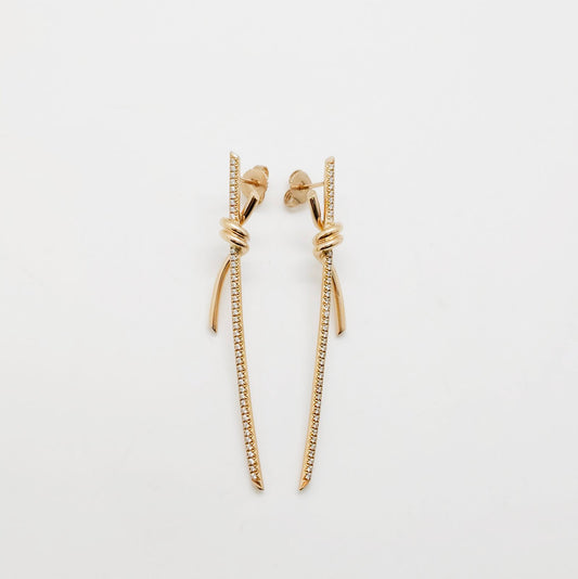 Tiffany Knot Drop Earrings