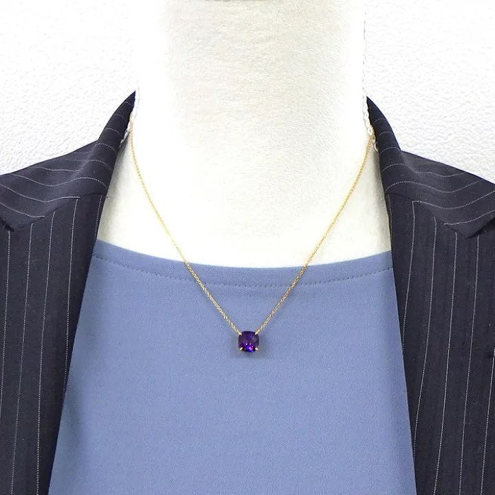 Tiffany & Co. Sparkler Cushion Cut Amethyst Necklace