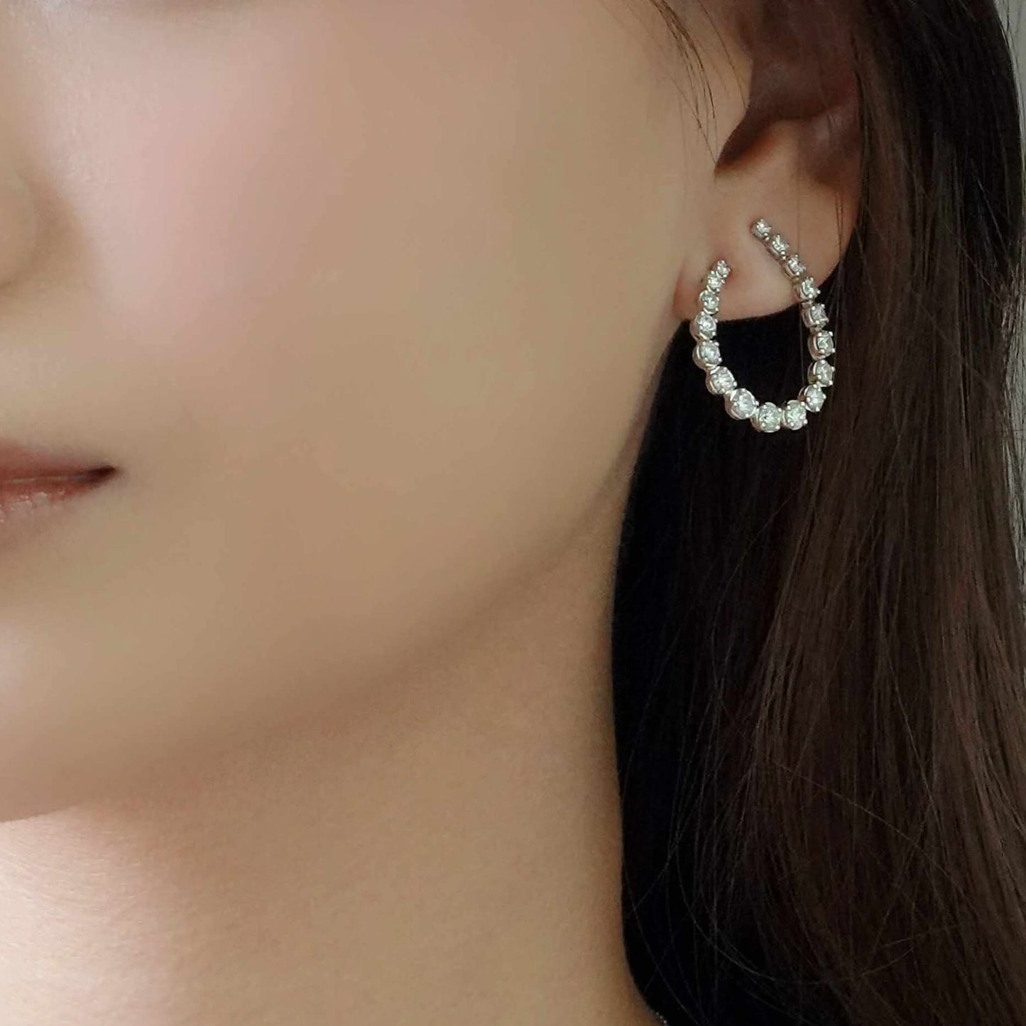 LAB Tear Drop Diamond Earring