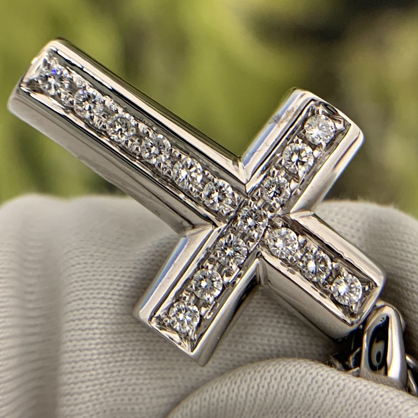 Bvlgari Diamond Cross Necklace