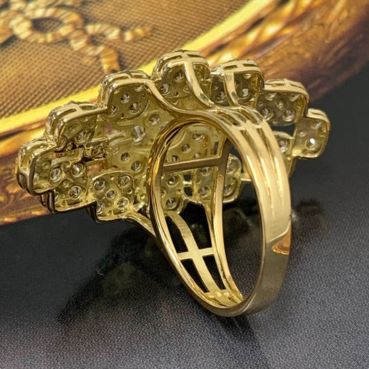 Diamond Wide Ring Size 51