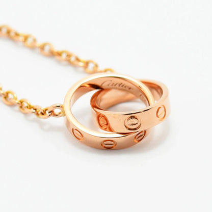 Cartier Interlocking Necklace K18PG