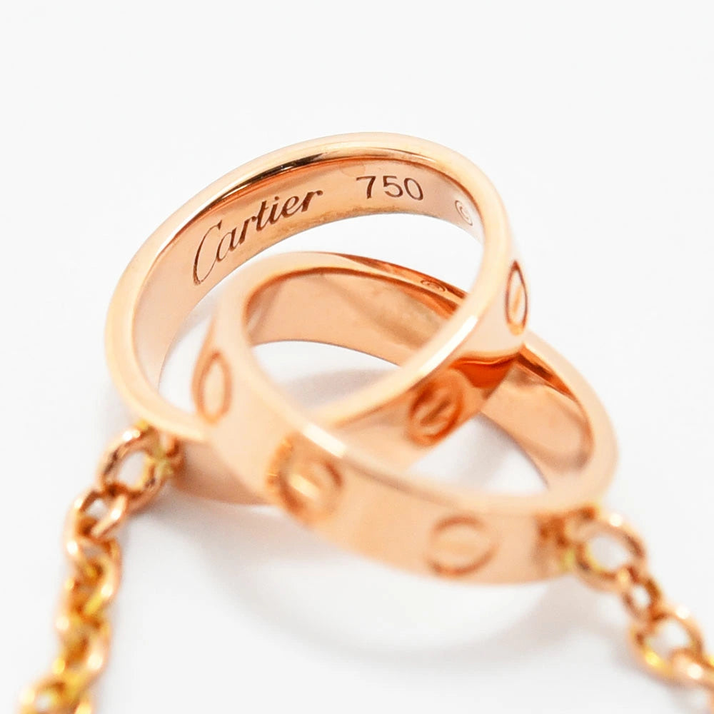 Cartier Interlocking Necklace K18PG