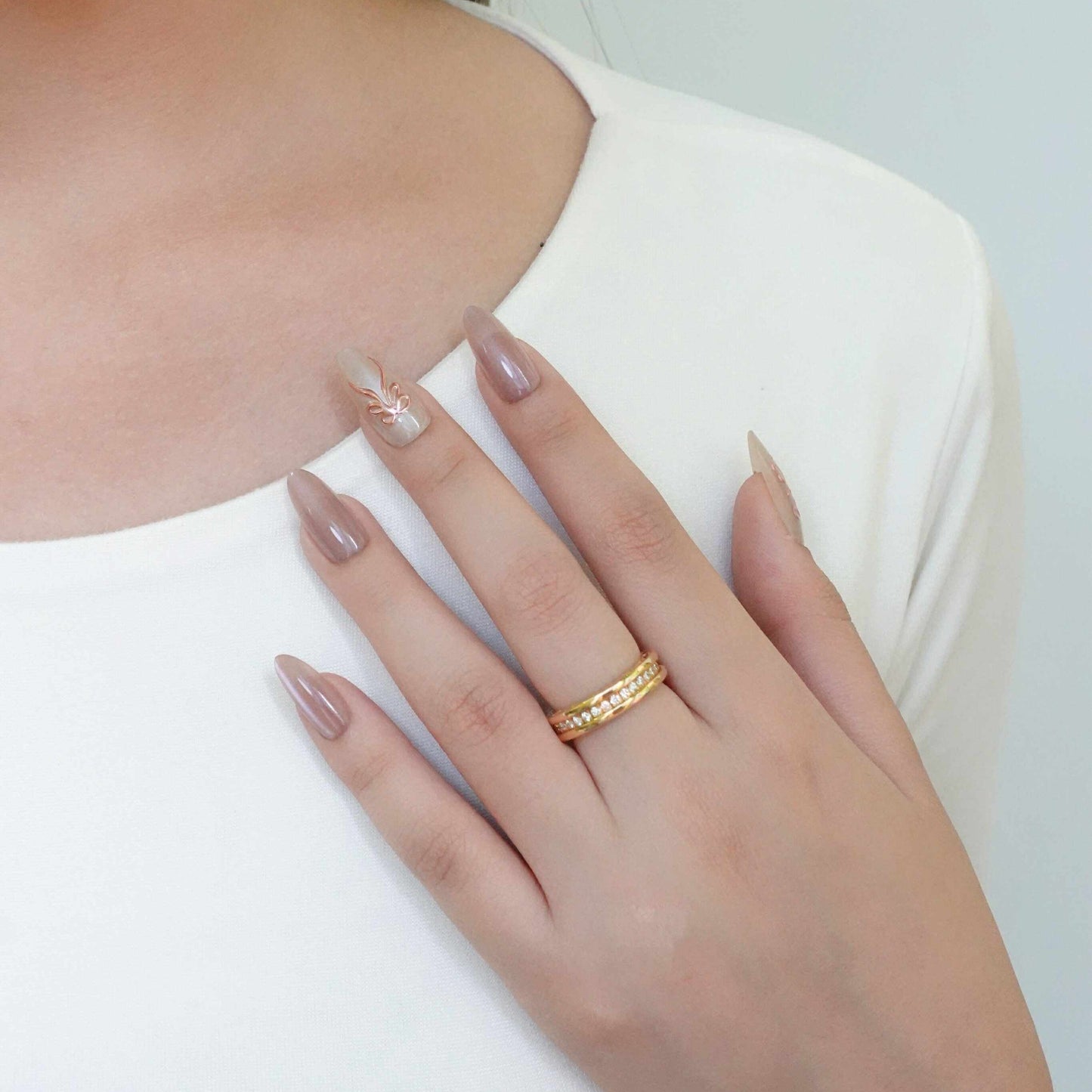 Bvlgari B.Zero1 Ring Full Pave Diamond Size 50