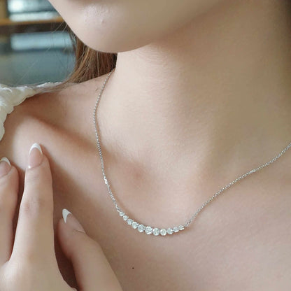 LAB Smile Diamond Necklace