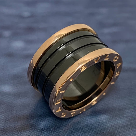 Bvlgari Bzero One 4Bands Ceramic Ring