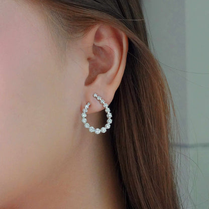 LAB Tear Drop Diamond Earring