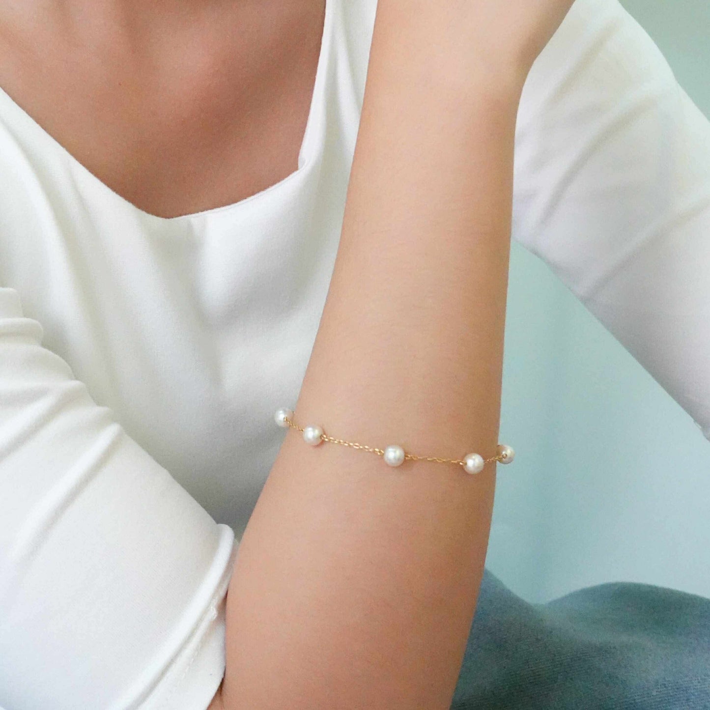 Mikimoto Pearl Bracelet  5.5mm-6.0mm 8P AKOYA