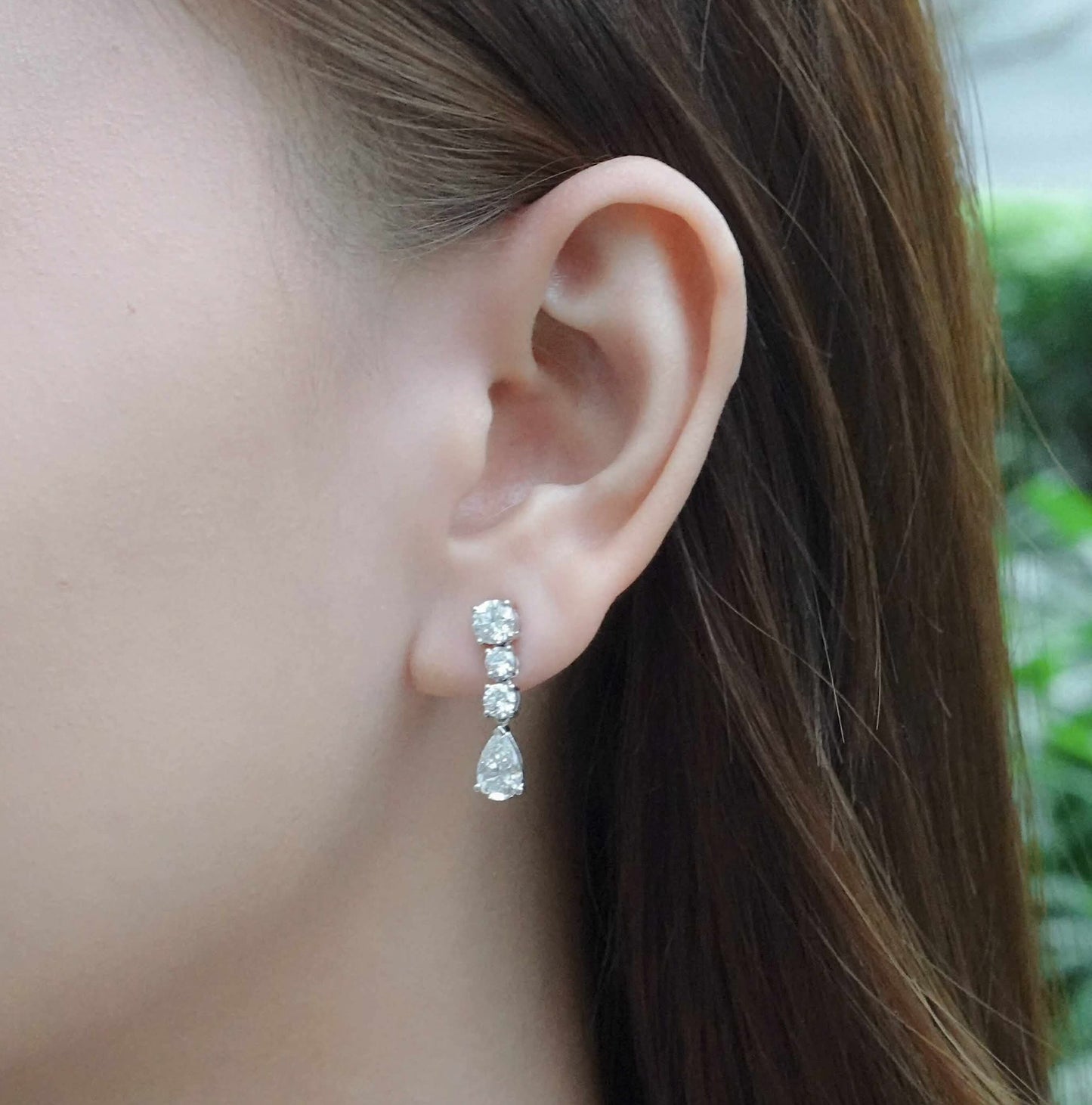 LAB Multi Stone Dangle Earring