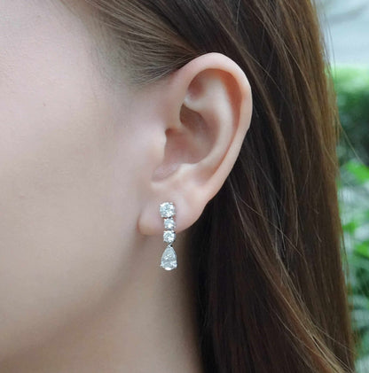 LAB Multi Stone Dangle Earring