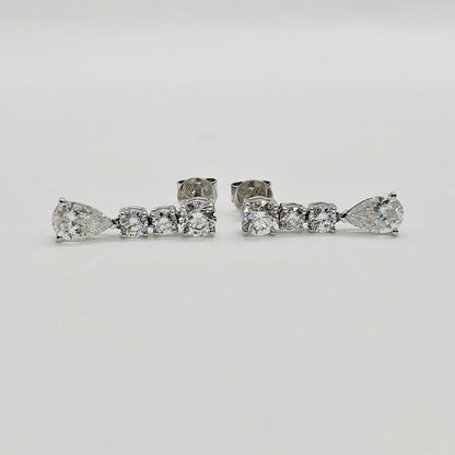 LAB Multi Stone Dangle Earring