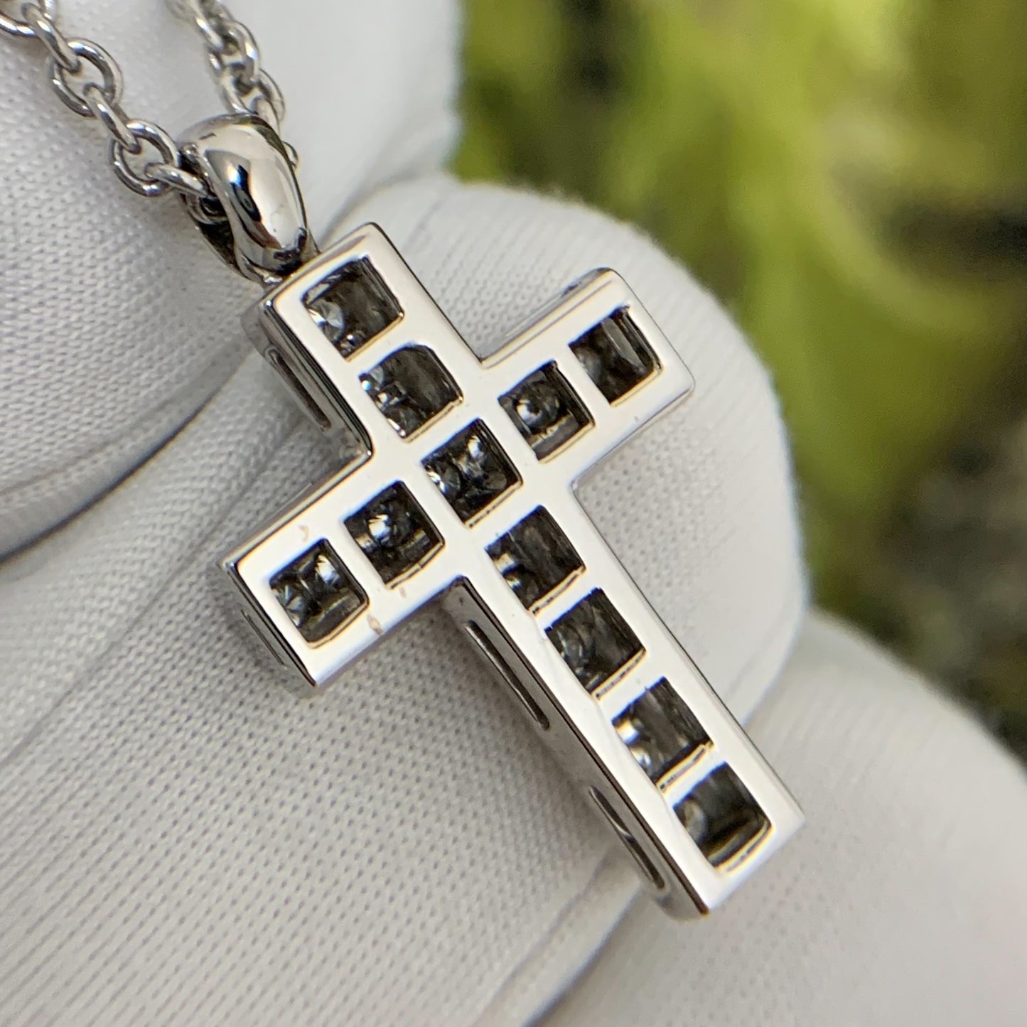 Bvlgari Diamond Cross Necklace