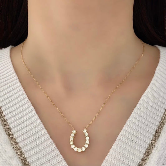 Horseshoe Diamond Necklace