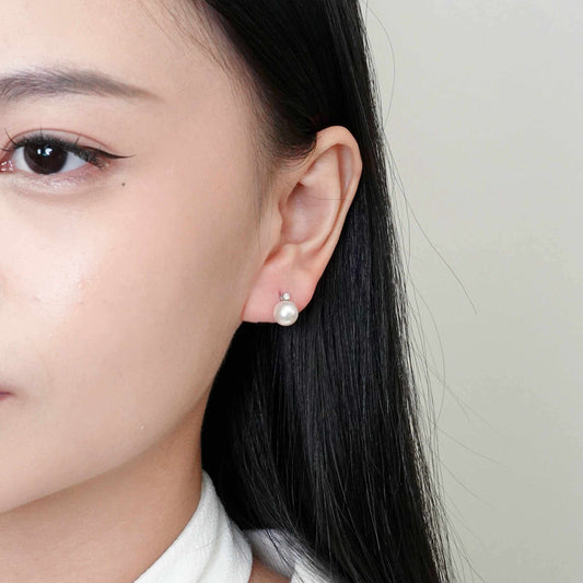 Akoya Pearl 1P Diamond Earring (BRAND NEW)