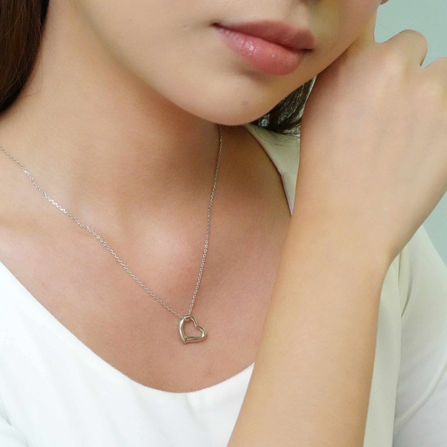 Open Heart Pendant Charm
