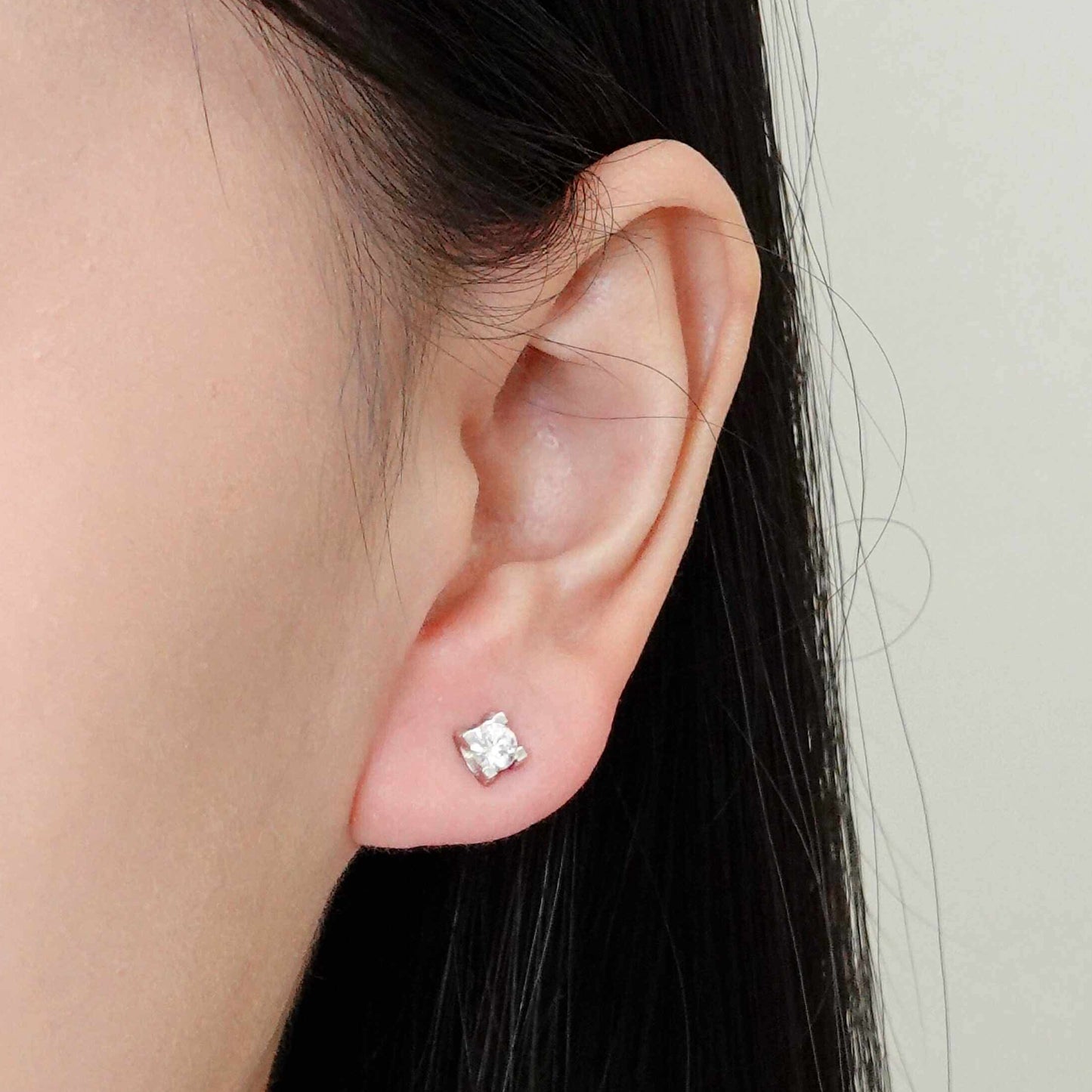 Cartier C Deux Diamond 0.25 Carat each Earrings with GIA