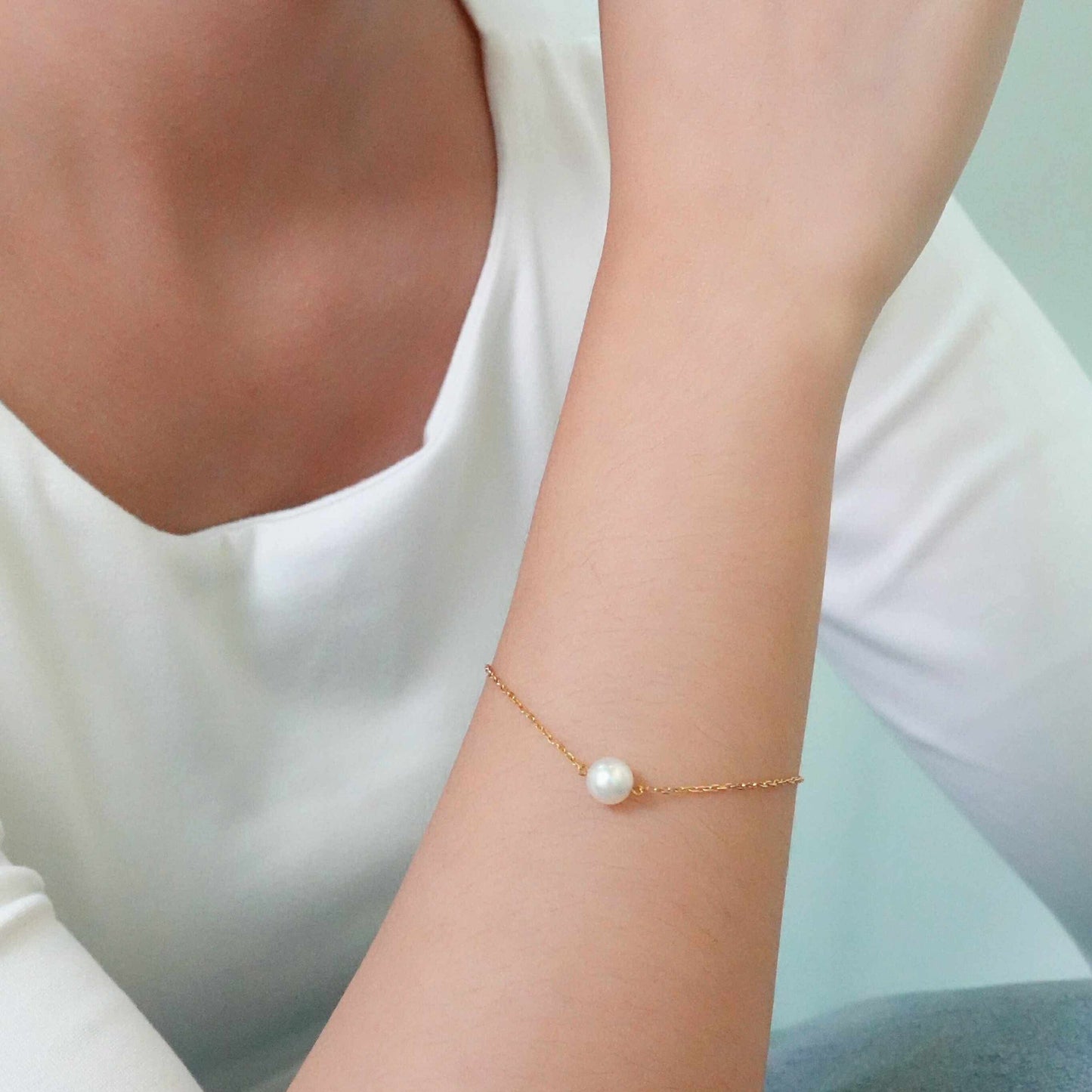 Mikimoto 1P Pearl Bracelet 6.5mm