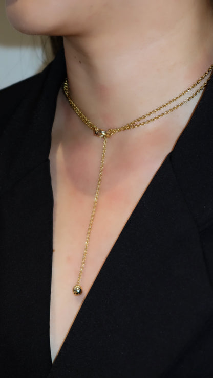 Cartier Baby Trinity Pampille Necklace (Rare Vintage)