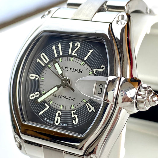 Cartier Roadster LM Black&Silver