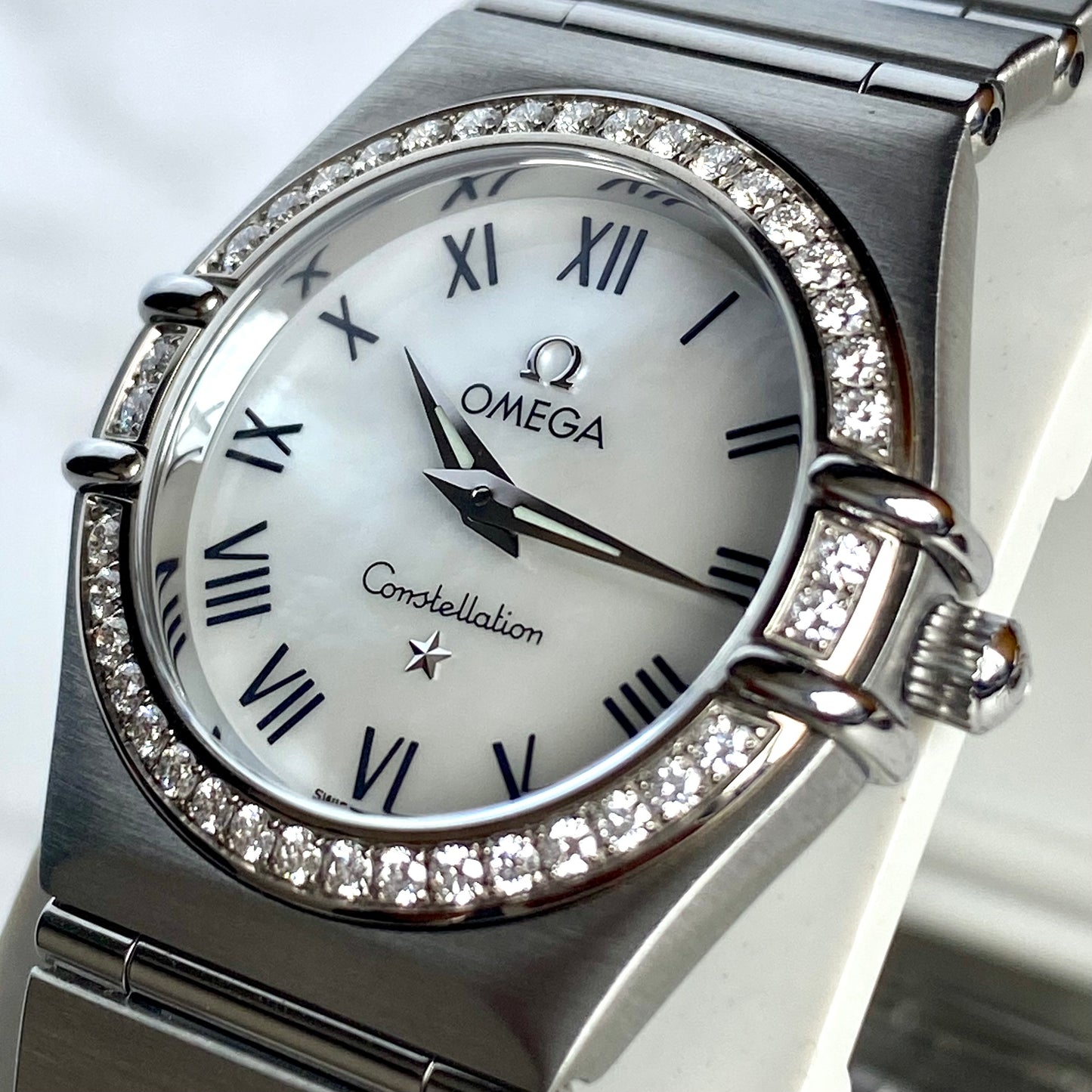 Omega Constellation Diamond Bezel