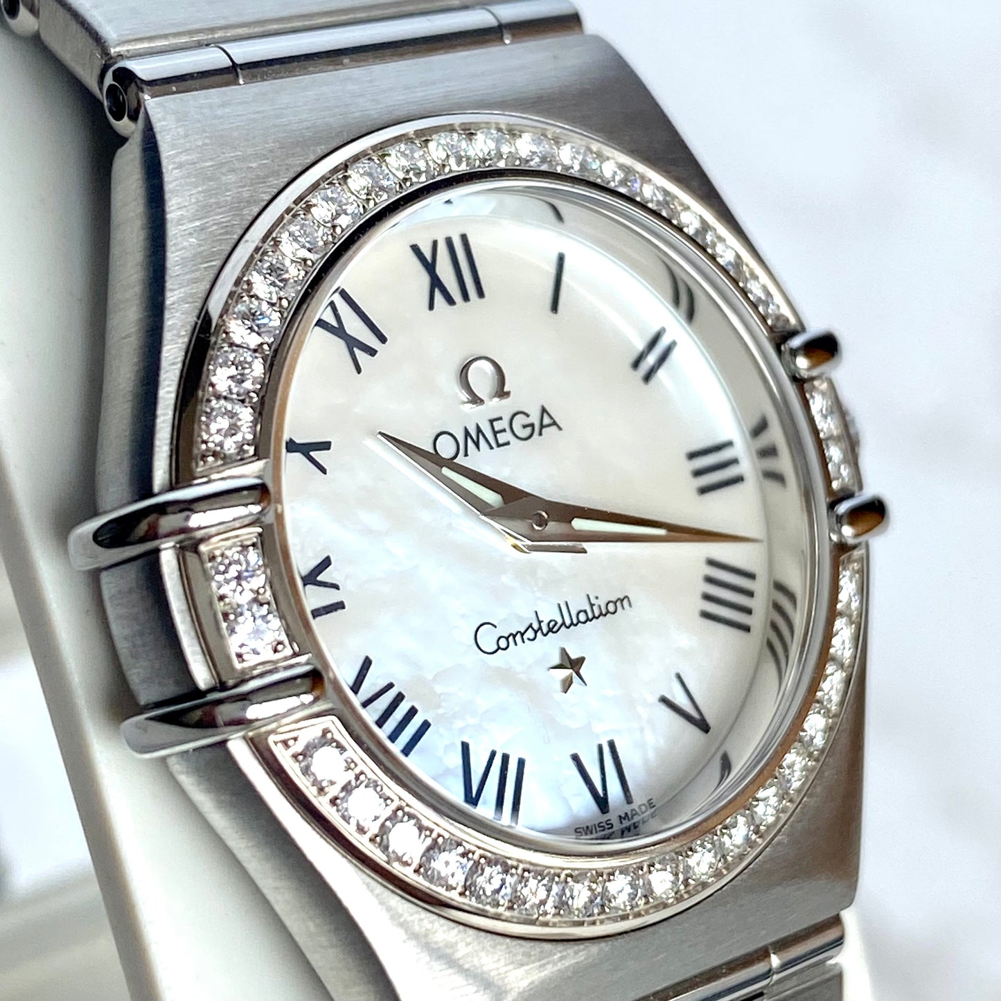 Omega Constellation Diamond Bezel