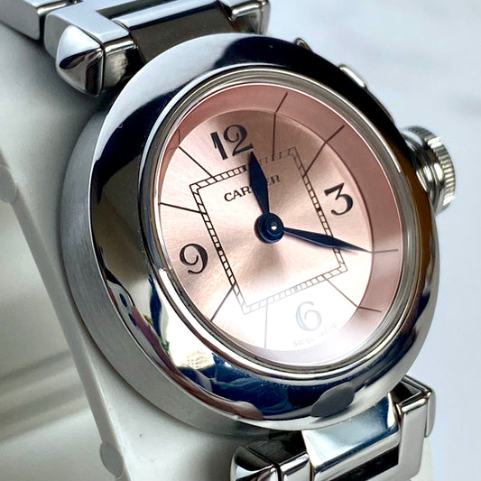 Cartier Miss Pasha Pink Dial All Steel 27mm