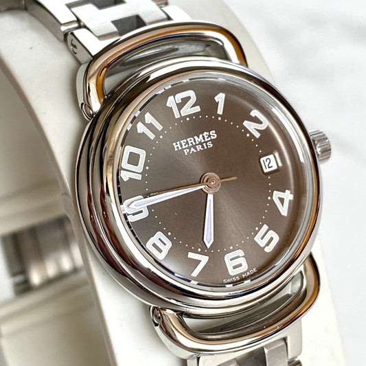 Hermes Pullman Black Dial Watch