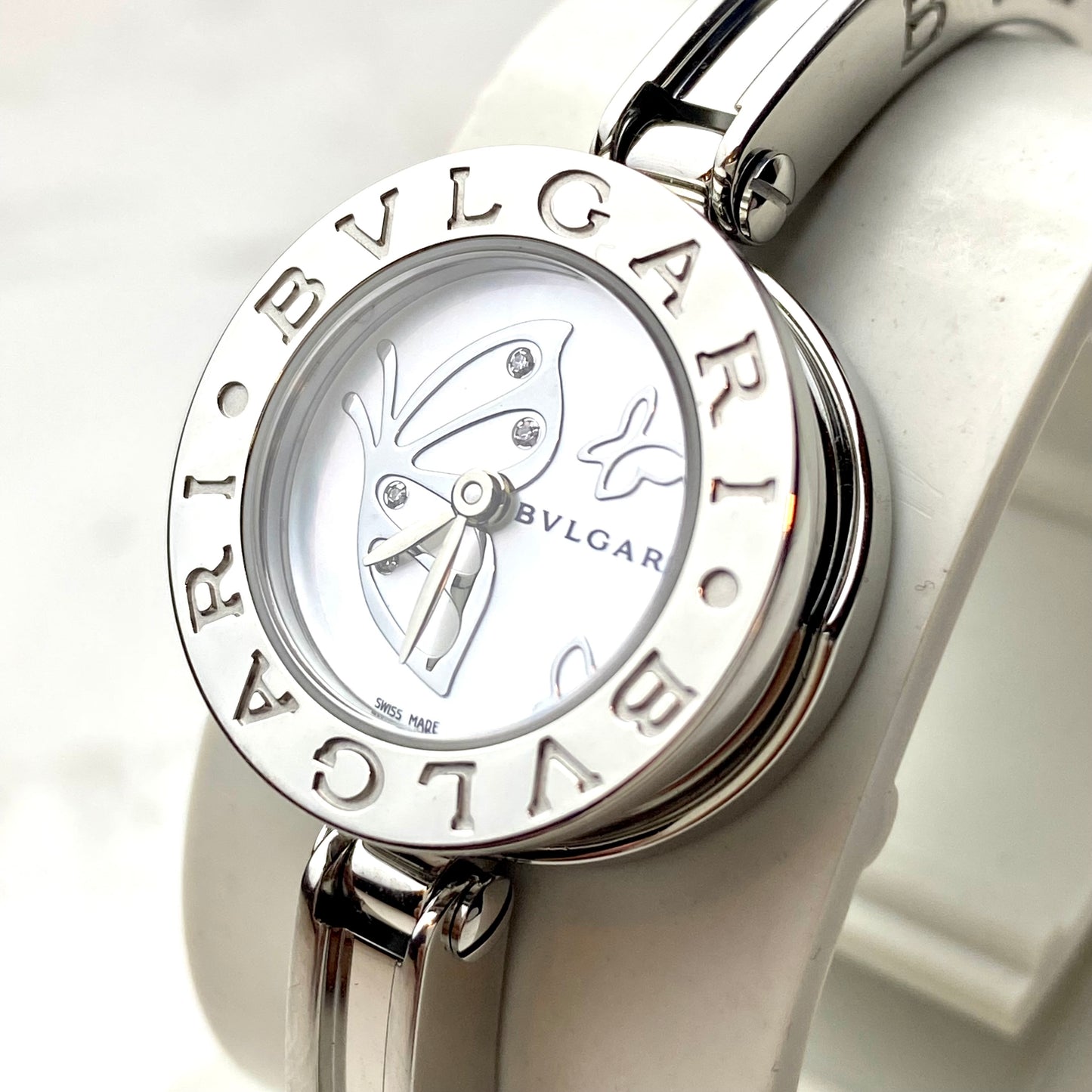 Bvlgari Butterfly B-Zero One All Steel Diamond Mother of Pearl Dial