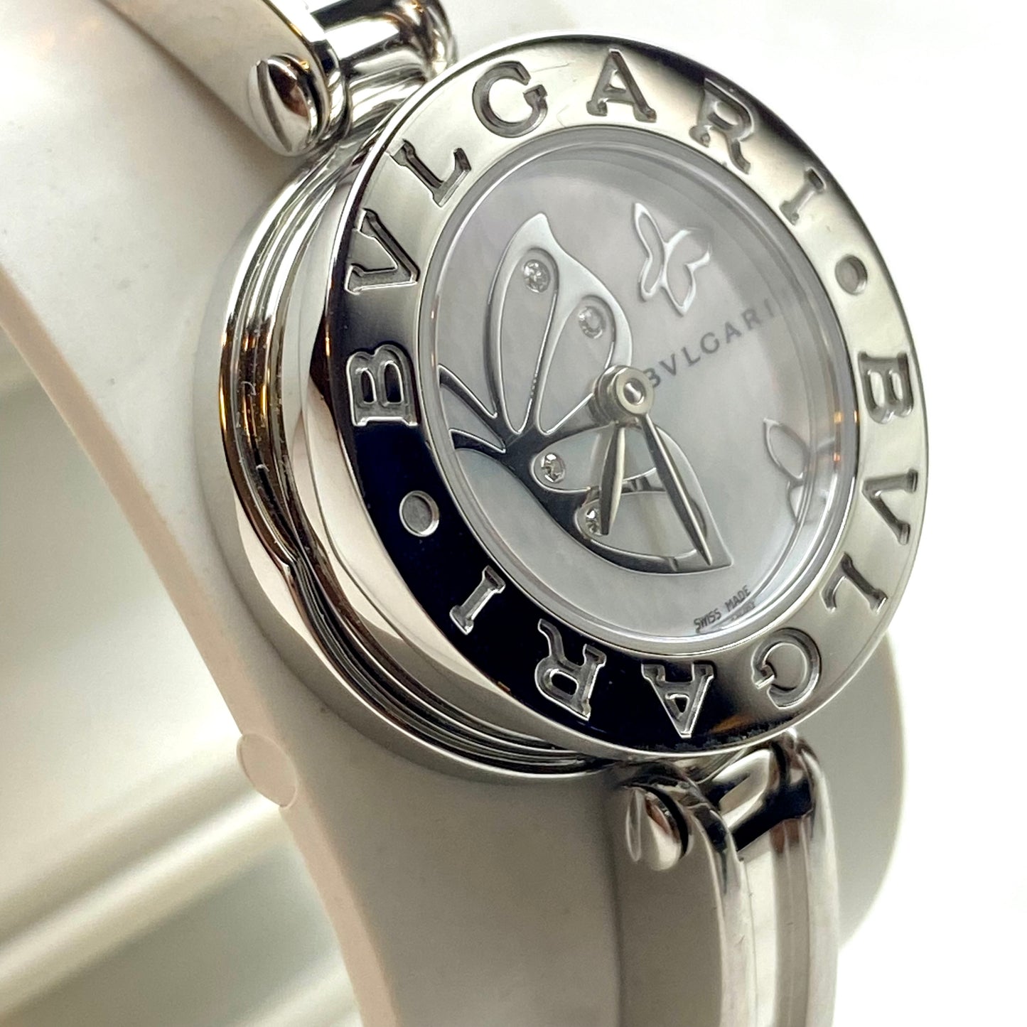 Bvlgari Butterfly B-Zero One All Steel Diamond Mother of Pearl Dial