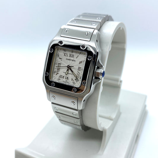 Cartier Santos Galbee Guilloche Dial SM Automatic