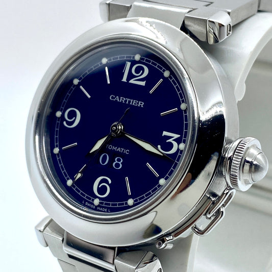 Cartier Pasha C Navy Blue Dial 35mm Automatic