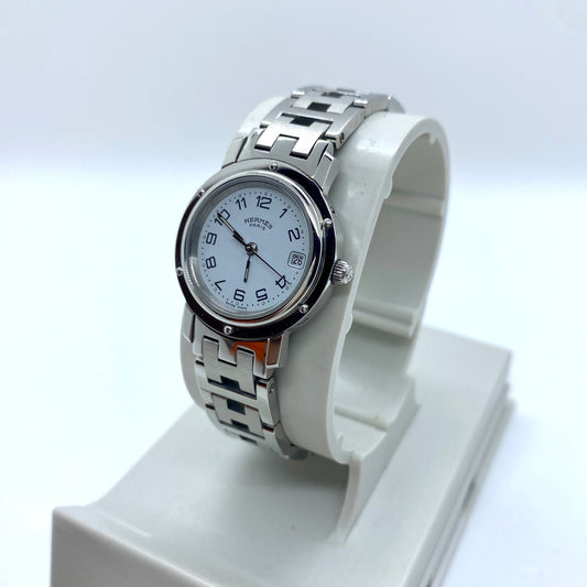 Hermes Clipper White Dial