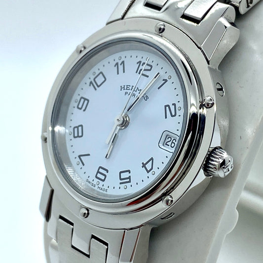 Hermes Clipper White Dial