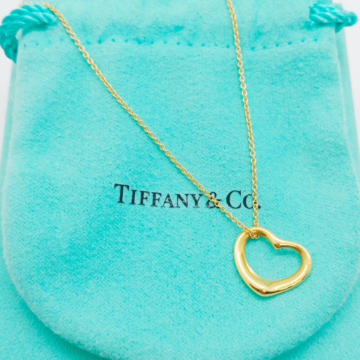 Tiffany & Co. Open Heart Necklace Small