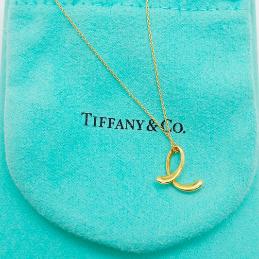 Tiffany & Co. Initial Necklace E