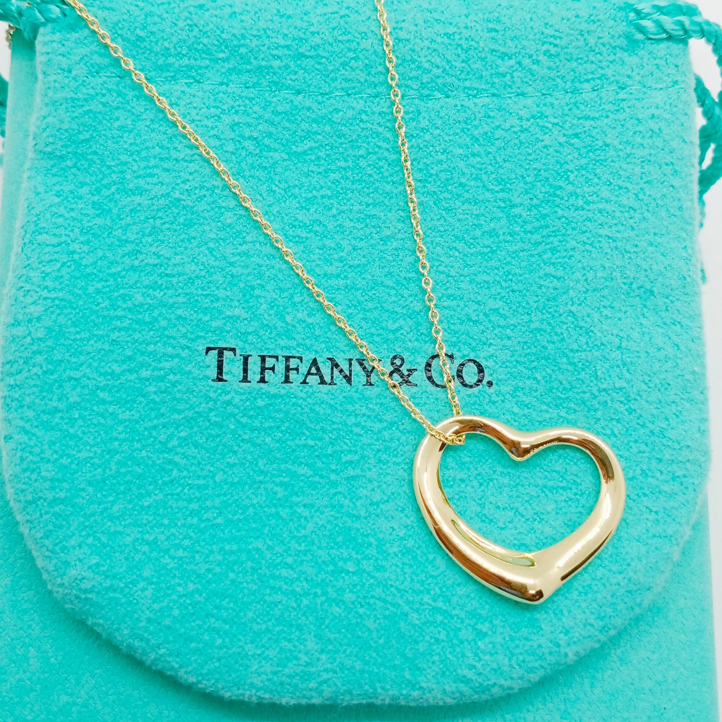 Tiffany&Co Open Heart Necklace Large