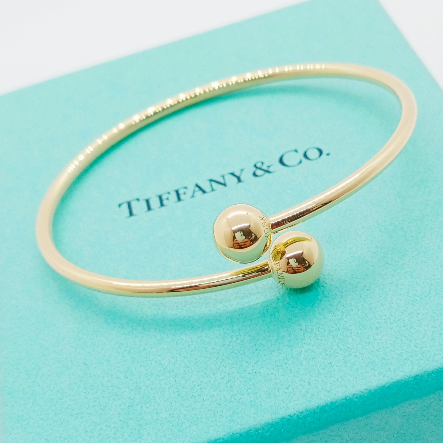 Tiffany & Co. Hardware Ball Bypass Bracelet