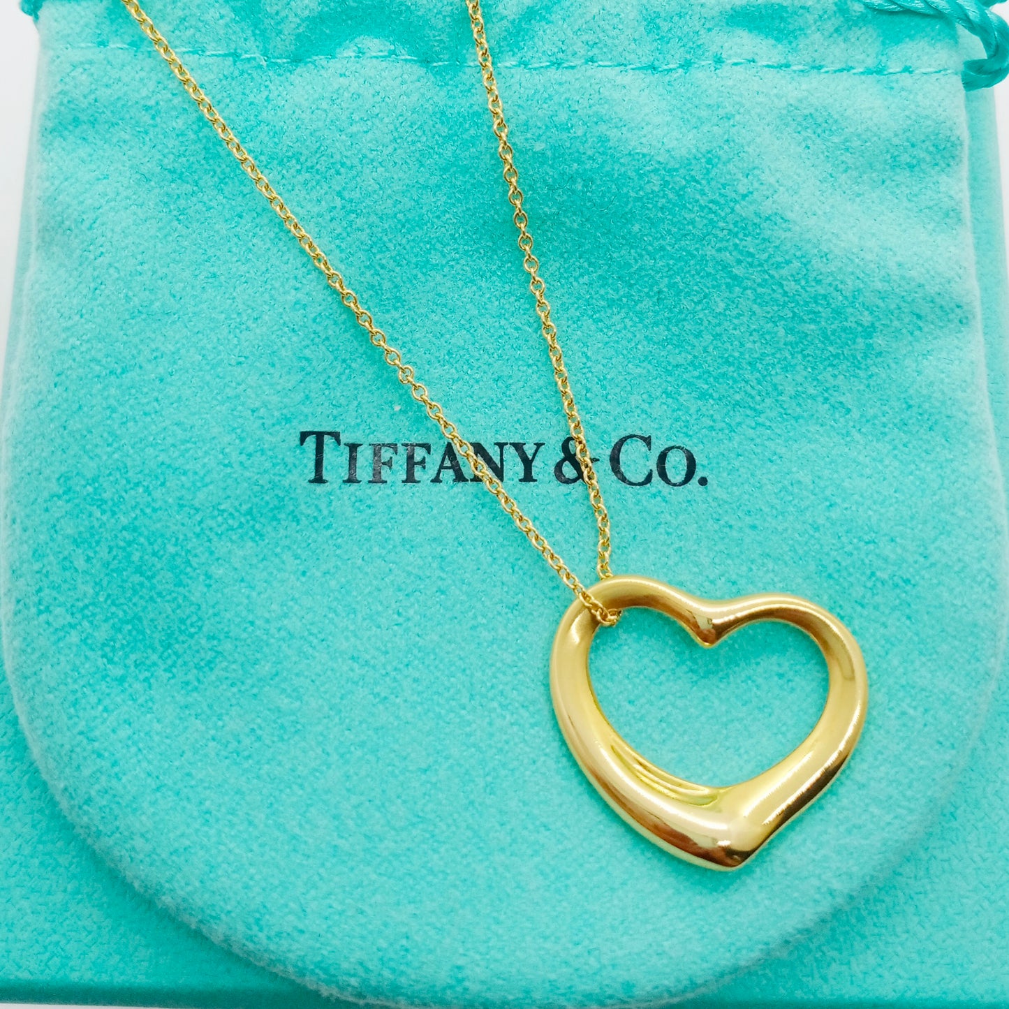 Tiffany & Co. Open Heart Necklace Large