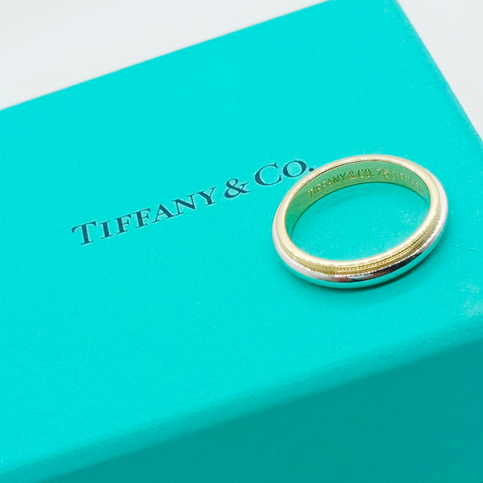 Tiffany & Co. Milgrain Band Ring Size 51