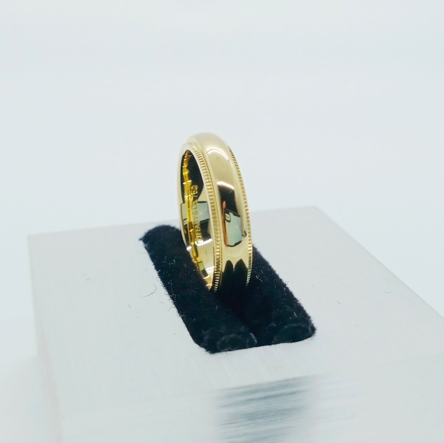 Tiffany & Co. Milgrain Band Ring Size 49