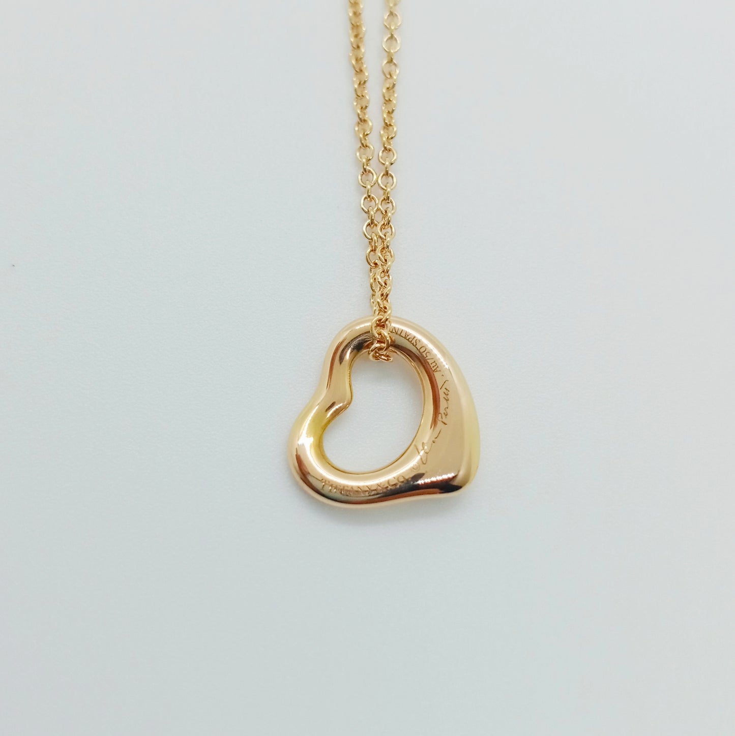 Tiffany & Co. Open Heart Necklace XS