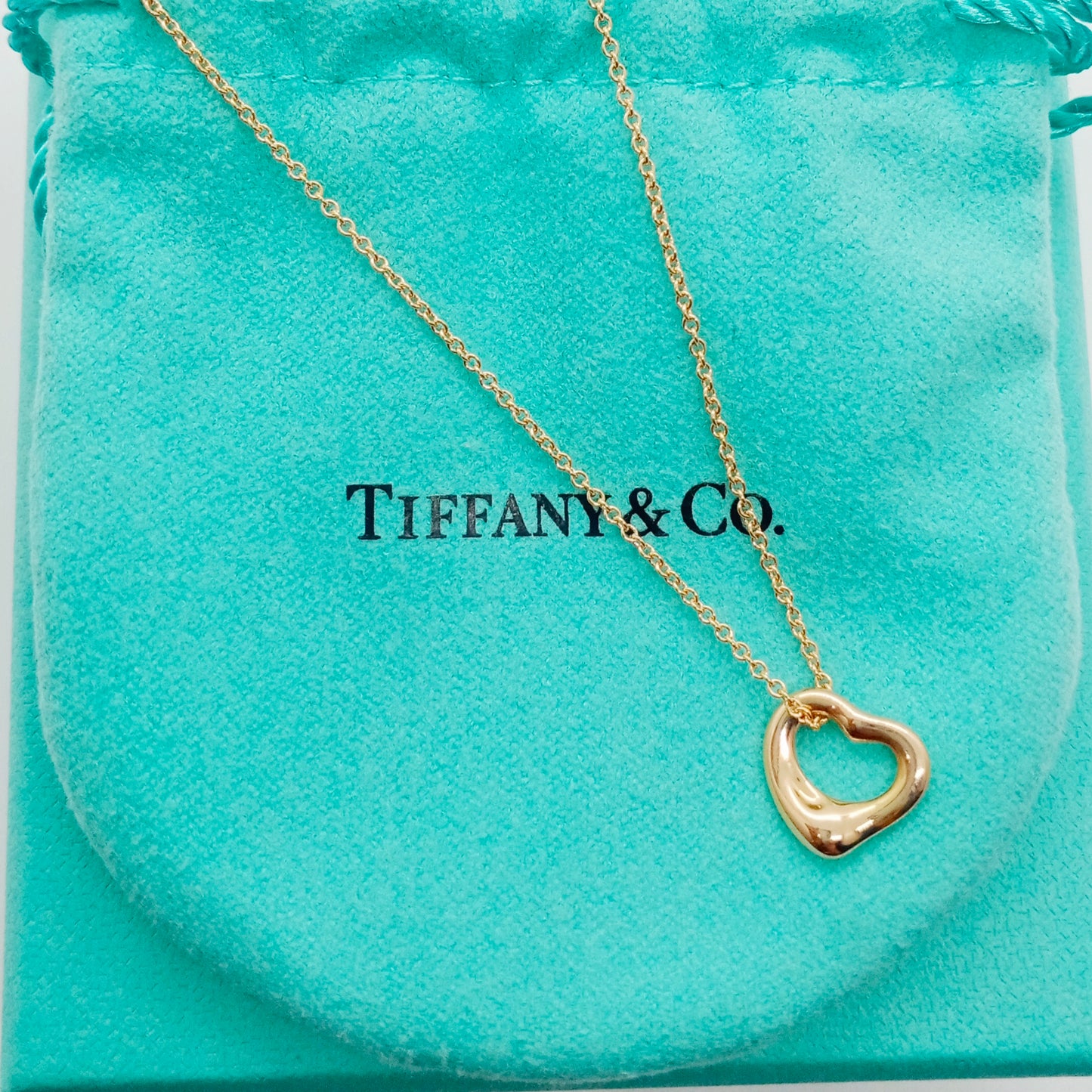 Tiffany & Co. Open Heart Necklace XS