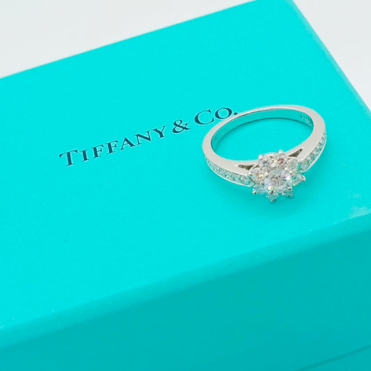 Tiffany & Co. Flora Diamond Ring size 50